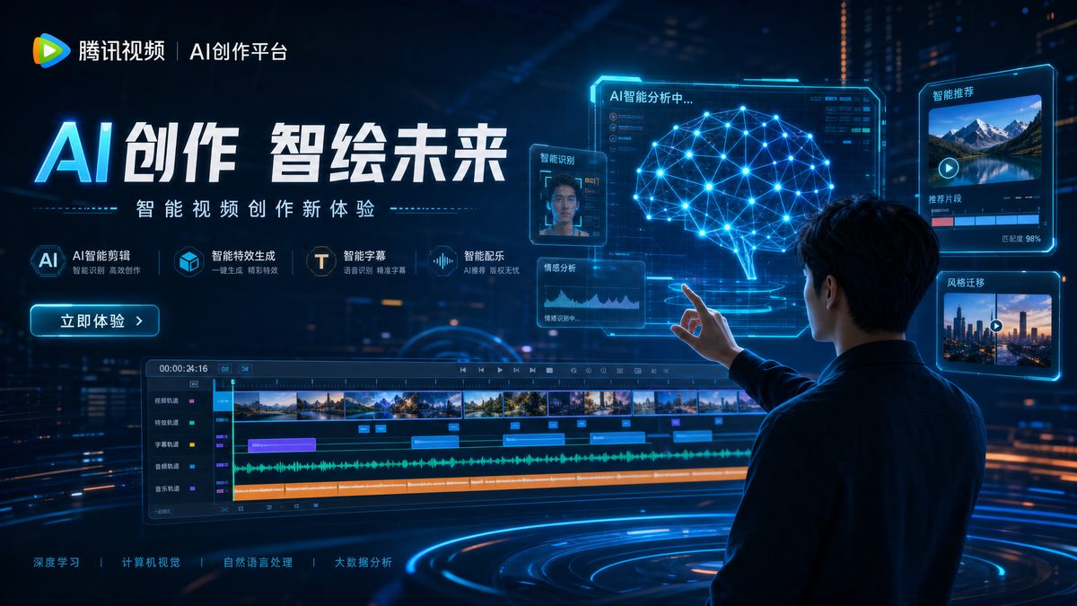 小小绘 AI视频剪辑与智能创作界面展示
